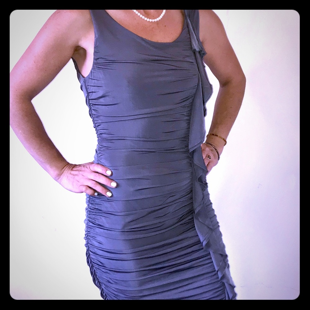Silver Grey Cocktail Dress